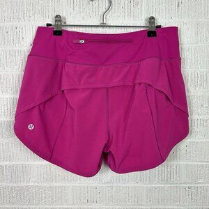 Lululemon Size 8 Speed Up MR Short 4” Lined  Sonic Pink